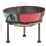 NNEVL Colourful Rustic Fire Pit Ø 40 cm Iron