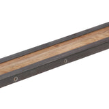 NNEVL 3 Piece Wall Shelf Set Solid Mango Wood