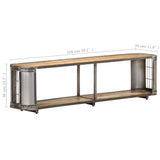 NNEVL TV Cabinet 150x30x40 cm Solid Mango Wood