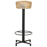 NNEVL Bar Stools 2 pcs 76 cm Solid Mango Wood
