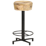 NNEVL Bar Stools 2 pcs 66 cm Solid Mango Wood