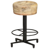 NNEVL Bar Stools 2 pcs 52 cm Solid Mango Wood