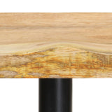 NNEVL Bar Stools 2 pcs 66 cm Solid Mango Wood