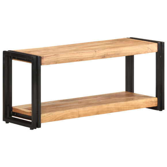 NNEVL TV Cabinet 90x30x40 cm Solid Acacia Wood