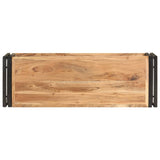 NNEVL TV Cabinet 90x30x40 cm Solid Acacia Wood