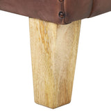 NNEVL Tub Chair Distressed Brown Real Leather