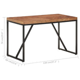NNEVL Dining Table 120x60x76 cm Solid Acacia and Mango Wood