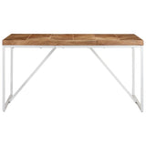 NNEVL Dining Table 140x70x76 cm Solid Acacia and Mango Wood