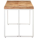 NNEVL Dining Table 140x70x76 cm Solid Acacia and Mango Wood