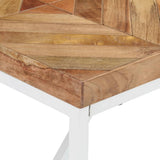 NNEVL Dining Table 140x70x76 cm Solid Acacia and Mango Wood