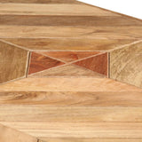 NNEVL Dining Table 140x70x76 cm Solid Acacia and Mango Wood