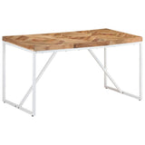 NNEVL Dining Table 140x70x76 cm Solid Acacia and Mango Wood