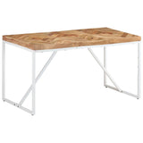 NNEVL Dining Table 140x70x76 cm Solid Acacia and Mango Wood