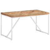 NNEVL Dining Table 140x70x76 cm Solid Acacia and Mango Wood