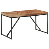 NNEVL Dining Table 140x70x76 cm Solid Acacia and Mango Wood