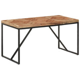 NNEVL Dining Table 140x70x76 cm Solid Acacia and Mango Wood