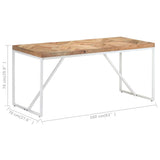 NNEVL Dining Table 160x70x76 cm Solid Acacia and Mango Wood