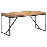 NNEVL Dining Table 160x70x76 cm Solid Acacia and Mango Wood