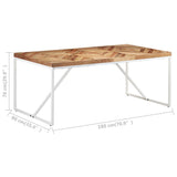 NNEVL Dining Table 180x90x76 cm Solid Acacia and Mango Wood