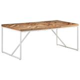 NNEVL Dining Table 180x90x76 cm Solid Acacia and Mango Wood