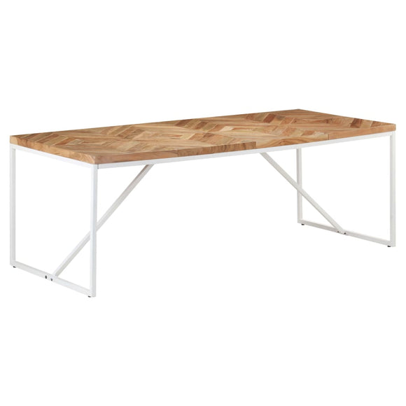 NNEVL Dining Table 200x90x76 cm Solid Acacia and Mango Wood