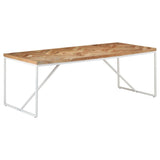 NNEVL Dining Table 200x90x76 cm Solid Acacia and Mango Wood