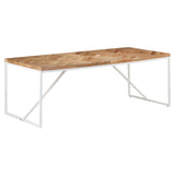 NNEVL Dining Table 200x90x76 cm Solid Acacia and Mango Wood