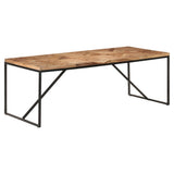 NNEVL Dining Table 200x90x76 cm Solid Acacia and Mango Wood