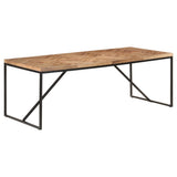 NNEVL Dining Table 200x90x76 cm Solid Acacia and Mango Wood