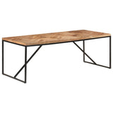 NNEVL Dining Table 200x90x76 cm Solid Acacia and Mango Wood
