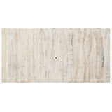 NNEVL Dining Table White 180x90x76 cm Solid Mango Wood