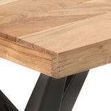 NNEVL Dining Table 120x60x76 cm Solid Acacia Wood