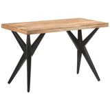 NNEVL Dining Table 120x60x76 cm Solid Acacia Wood