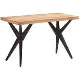NNEVL Dining Table 120x60x76 cm Solid Acacia Wood