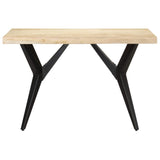 NNEVL Dining Table 120x60x76 cm Solid Mango Wood