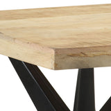 NNEVL Dining Table 120x60x76 cm Solid Mango Wood