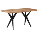 NNEVL Dining Table 140x70x76 cm Solid Acacia Wood