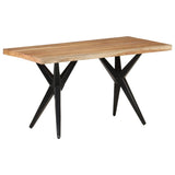 NNEVL Dining Table 140x70x76 cm Solid Acacia Wood