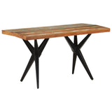 NNEVL Dining Table 140x70x76 cm Solid Reclaimed Wood