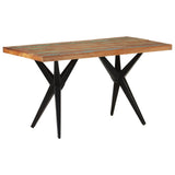 NNEVL Dining Table 140x70x76 cm Solid Reclaimed Wood