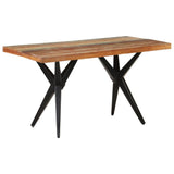 NNEVL Dining Table 140x70x76 cm Solid Reclaimed Wood