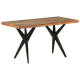 NNEVL Dining Table 140x70x76 cm Solid Reclaimed Wood
