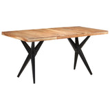 NNEVL Dining Table 160x80x76 cm Solid Acacia Wood
