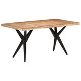 NNEVL Dining Table 160x80x76 cm Solid Acacia Wood