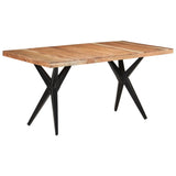 NNEVL Dining Table 160x80x76 cm Solid Acacia Wood