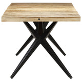 NNEVL Dining Table 160x80x76 cm Rough Mango Wood
