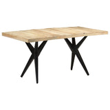 NNEVL Dining Table 160x80x76 cm Rough Mango Wood