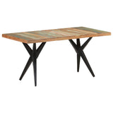 NNEVL Dining Table 160x80x76 cm Solid Reclaimed Wood