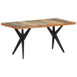 NNEVL Dining Table 160x80x76 cm Solid Reclaimed Wood