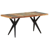 NNEVL Dining Table 160x80x76 cm Solid Reclaimed Wood